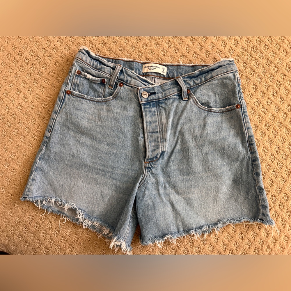 Abercrombie & Fitch Light Blue Jean Shorts